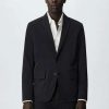 Clothing * | Mango Cool Blazer Jacket Black