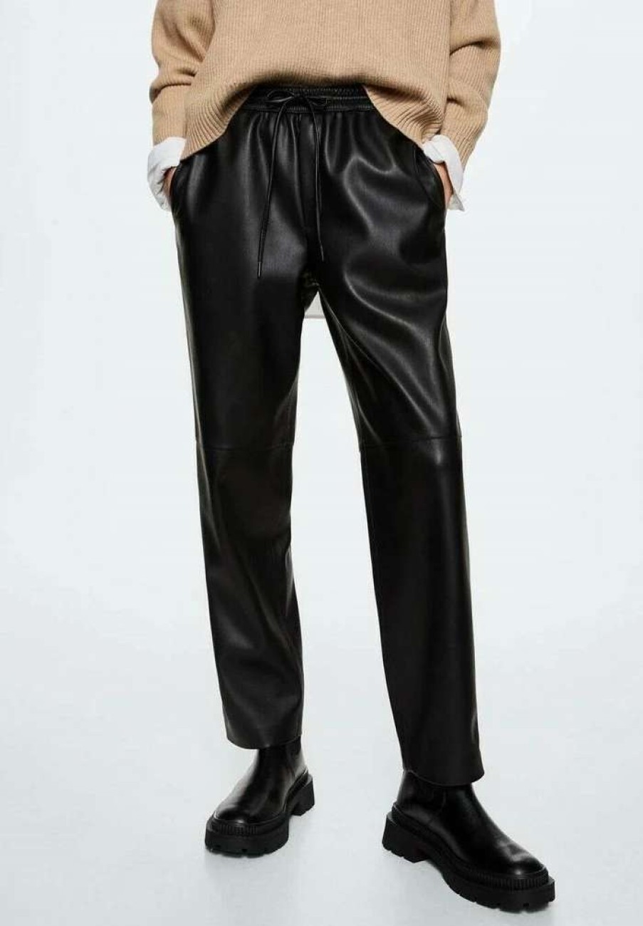 Clothing * | Mango Apple Trousers Black