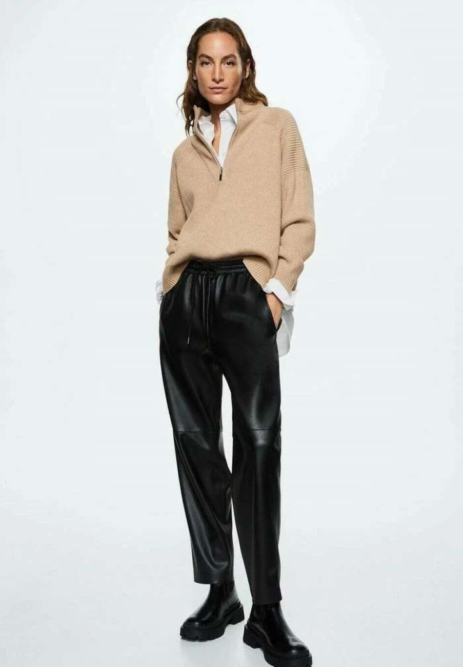 Clothing * | Mango Apple Trousers Black