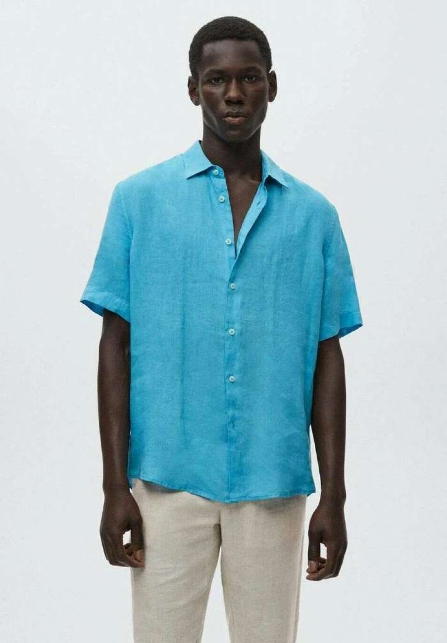 Clothing * | Mango Luz Shirt Blue