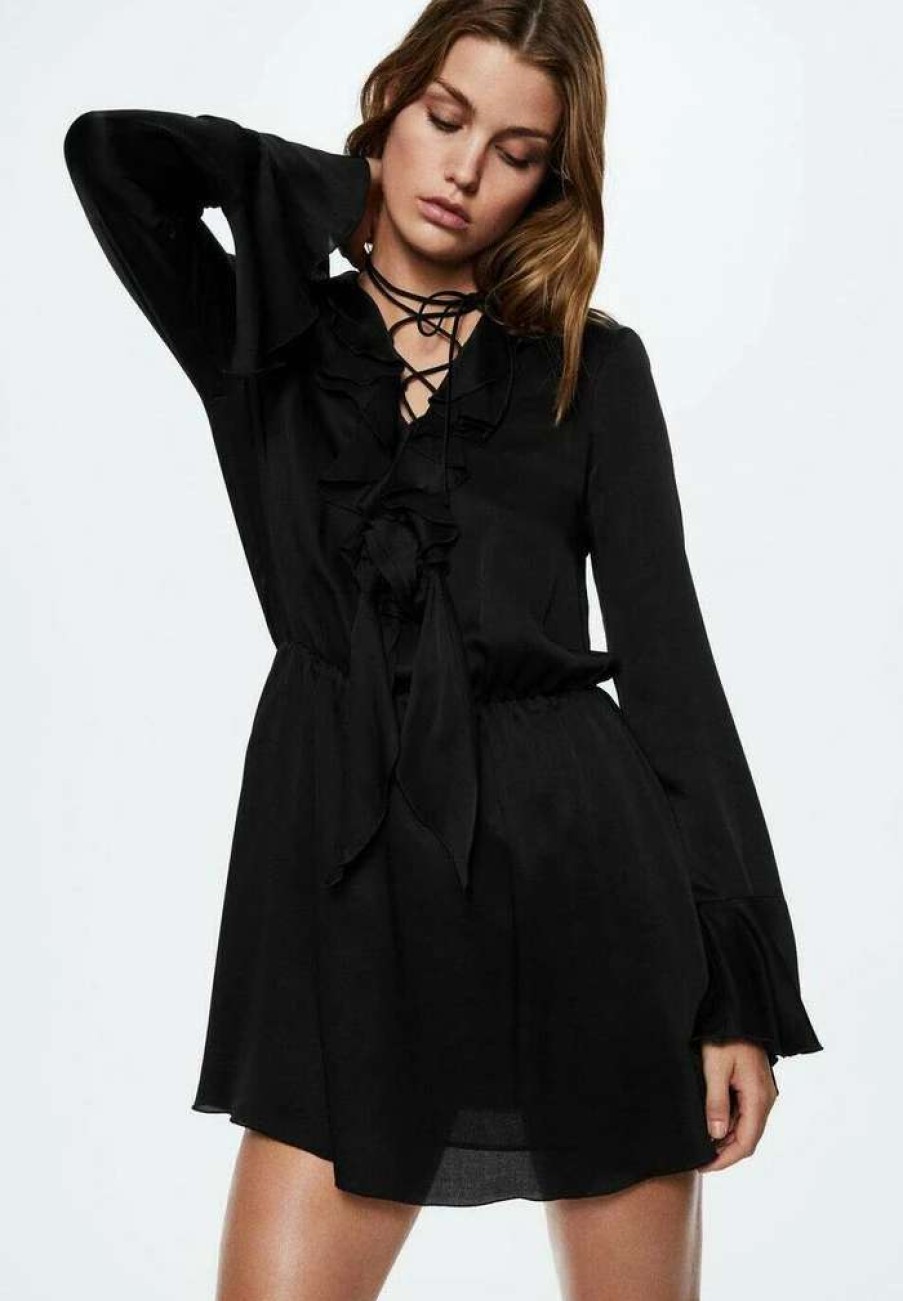 Clothing * | Mango Tukker Day Dress Black