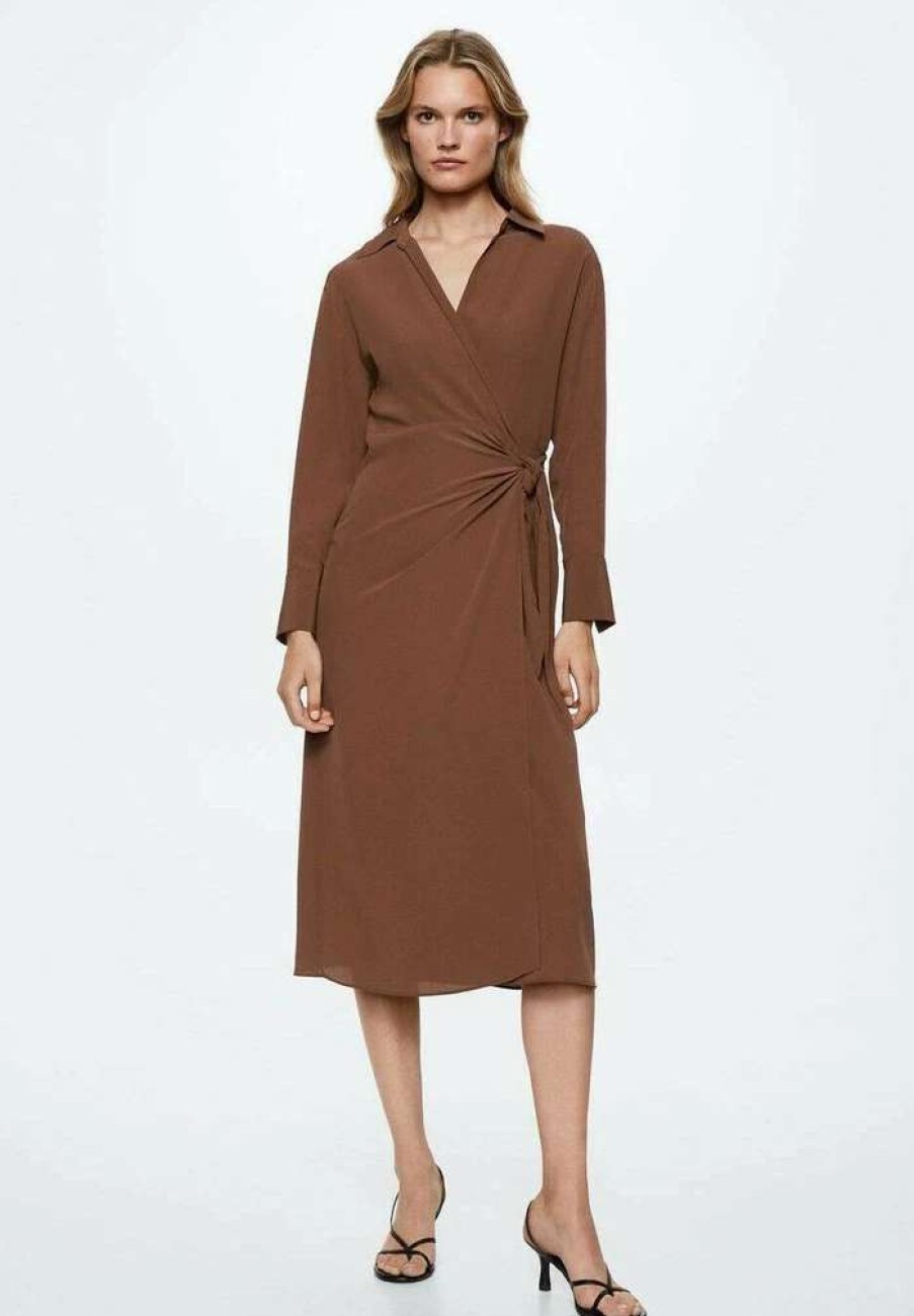 Clothing * | Mango Toto-A Shirt Dress Brazowy