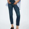 Clothing * | Mango Claudia Slim Fit Jeans Dark Blue