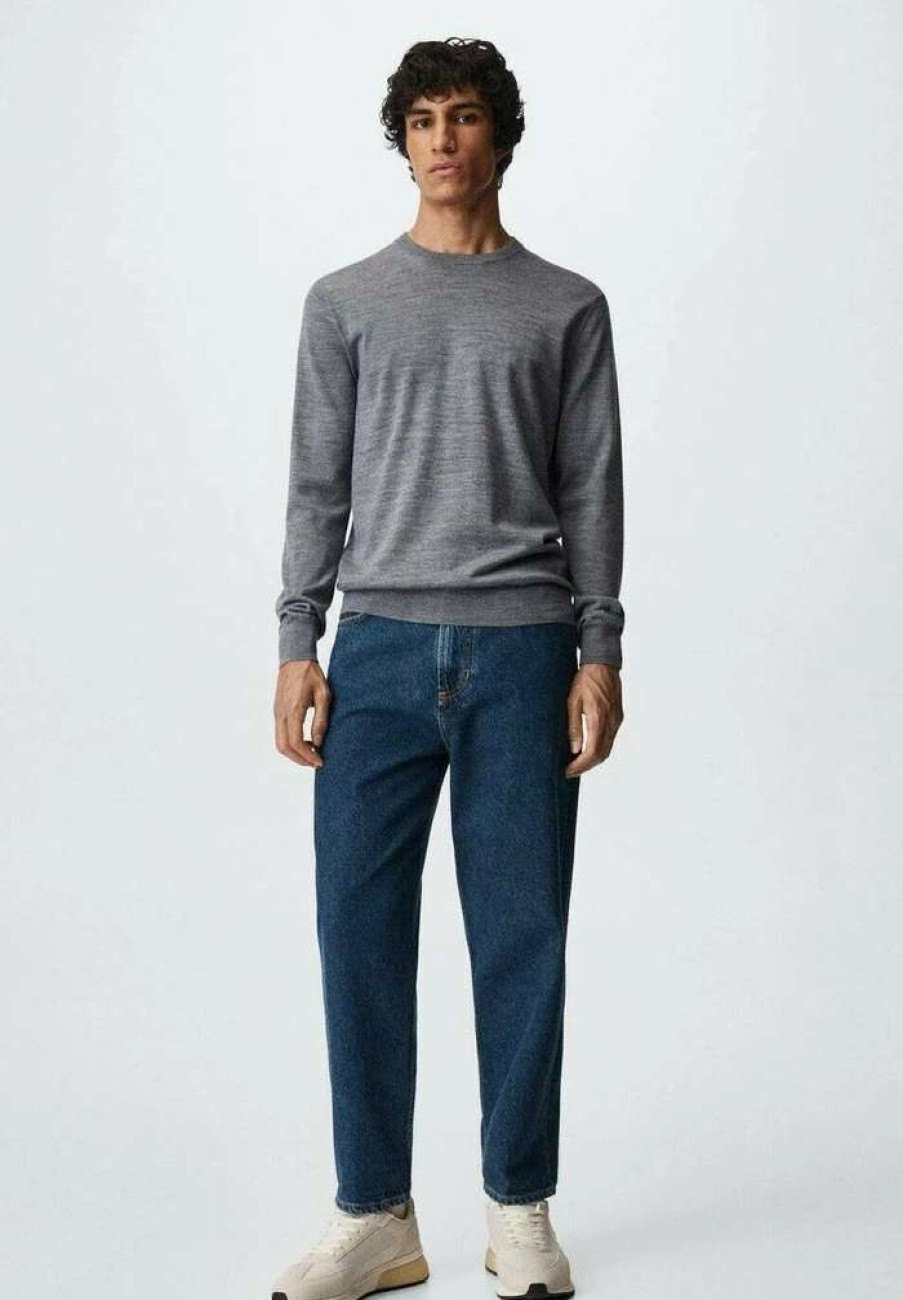 Clothing * | Mango Nestor Straight Leg Jeans Dark Blue