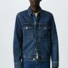 Clothing * | Mango Ryan Denim Jacket Bleu Fonce