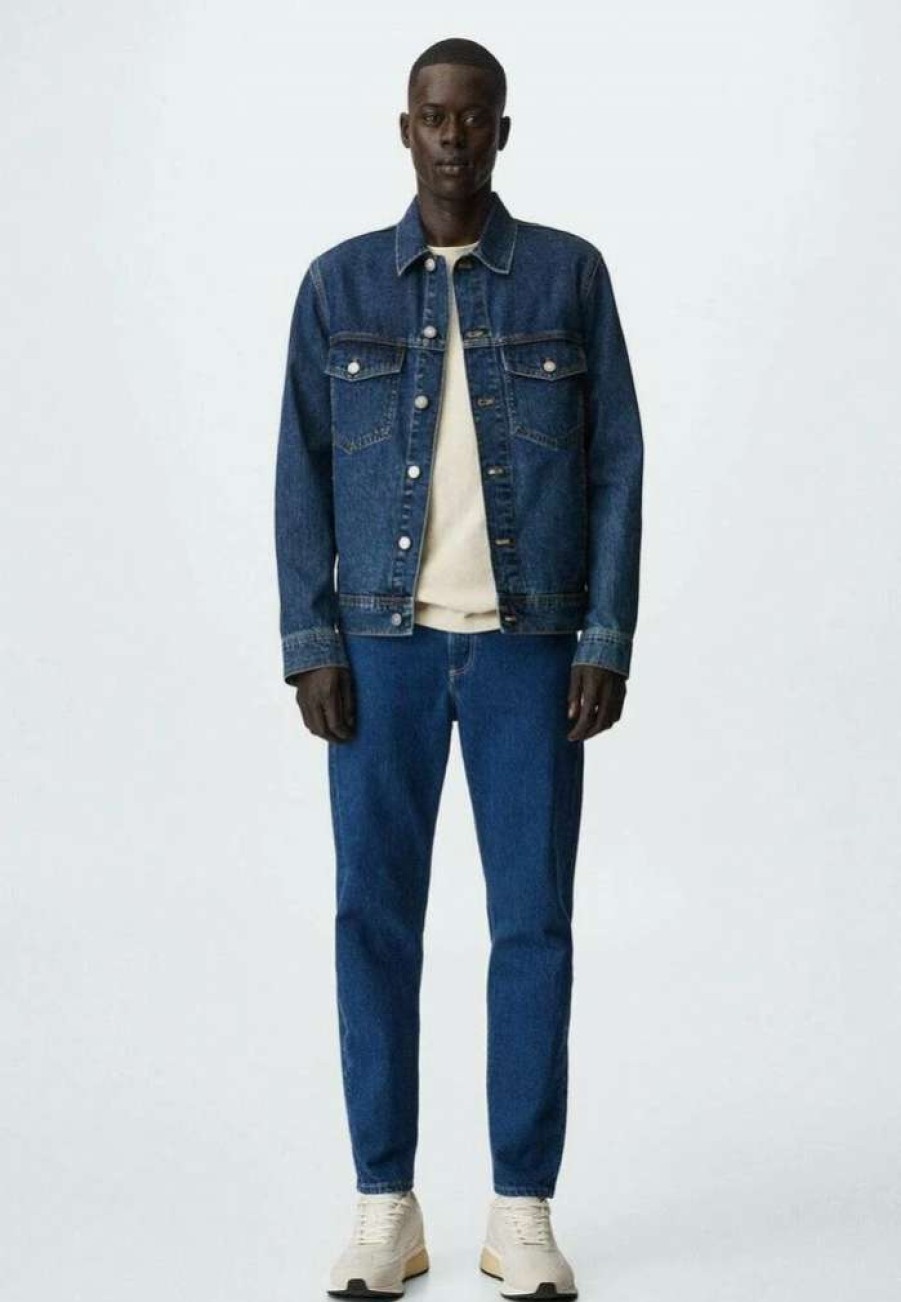 Clothing * | Mango Ryan Denim Jacket Bleu Fonce