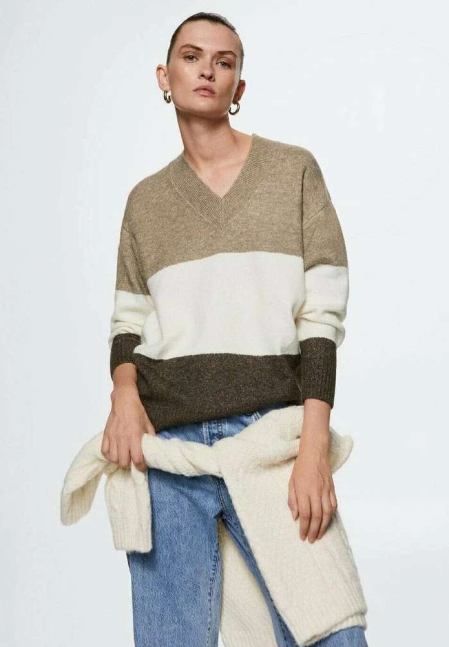 Clothing * | Mango Taldorab Jumper Marron Moyen