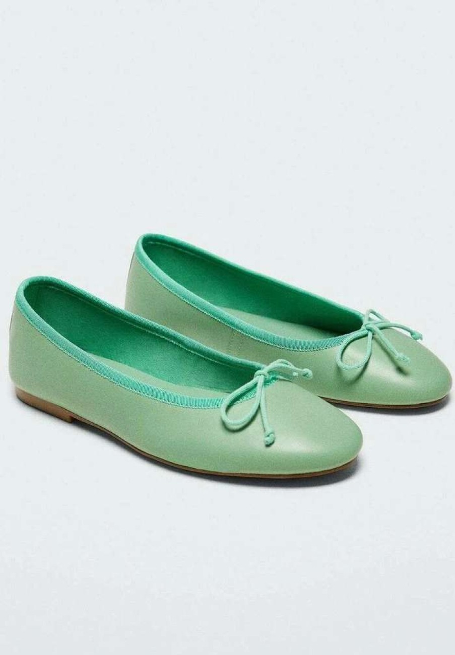 Shoe * | Mango Paso Ballet Pumps Pastel Green