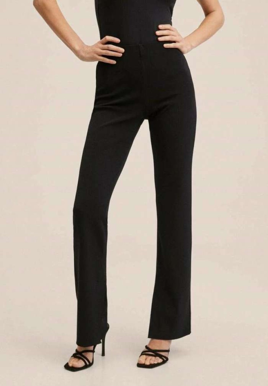 Clothing * | Mango Maggie Trousers Schwarz