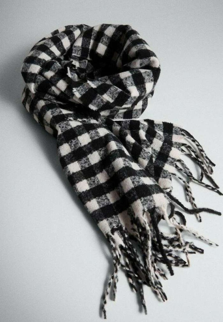 Accessoires * | Mango Corfu Scarf Black