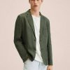 Clothing * | Mango Delave Blazer Jacket Khaki