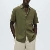 Clothing * | Mango Vicar Shirt Khaki