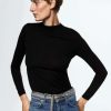 Clothing * | Mango Salvia Jumper Black