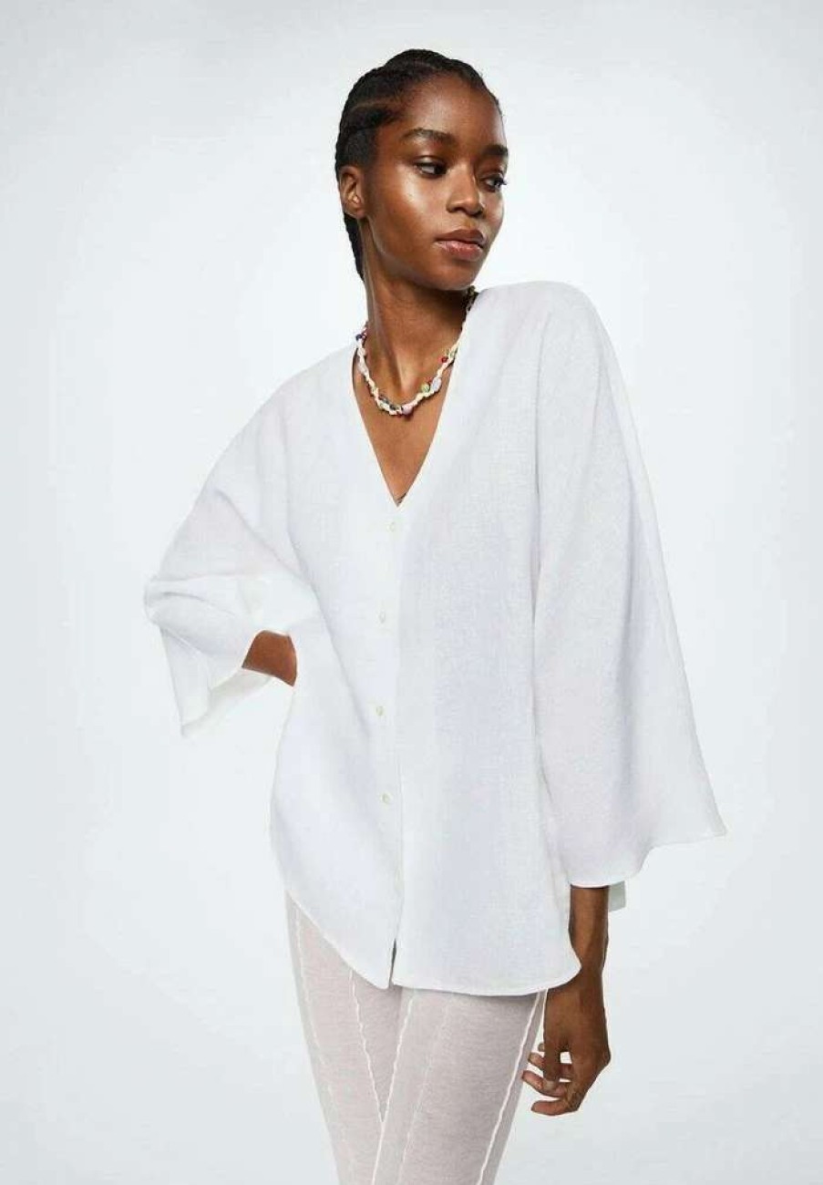 Clothing * | Mango Isu Blouse Off White