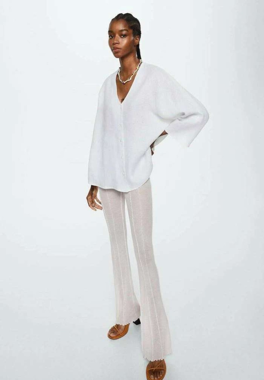 Clothing * | Mango Isu Blouse Off White