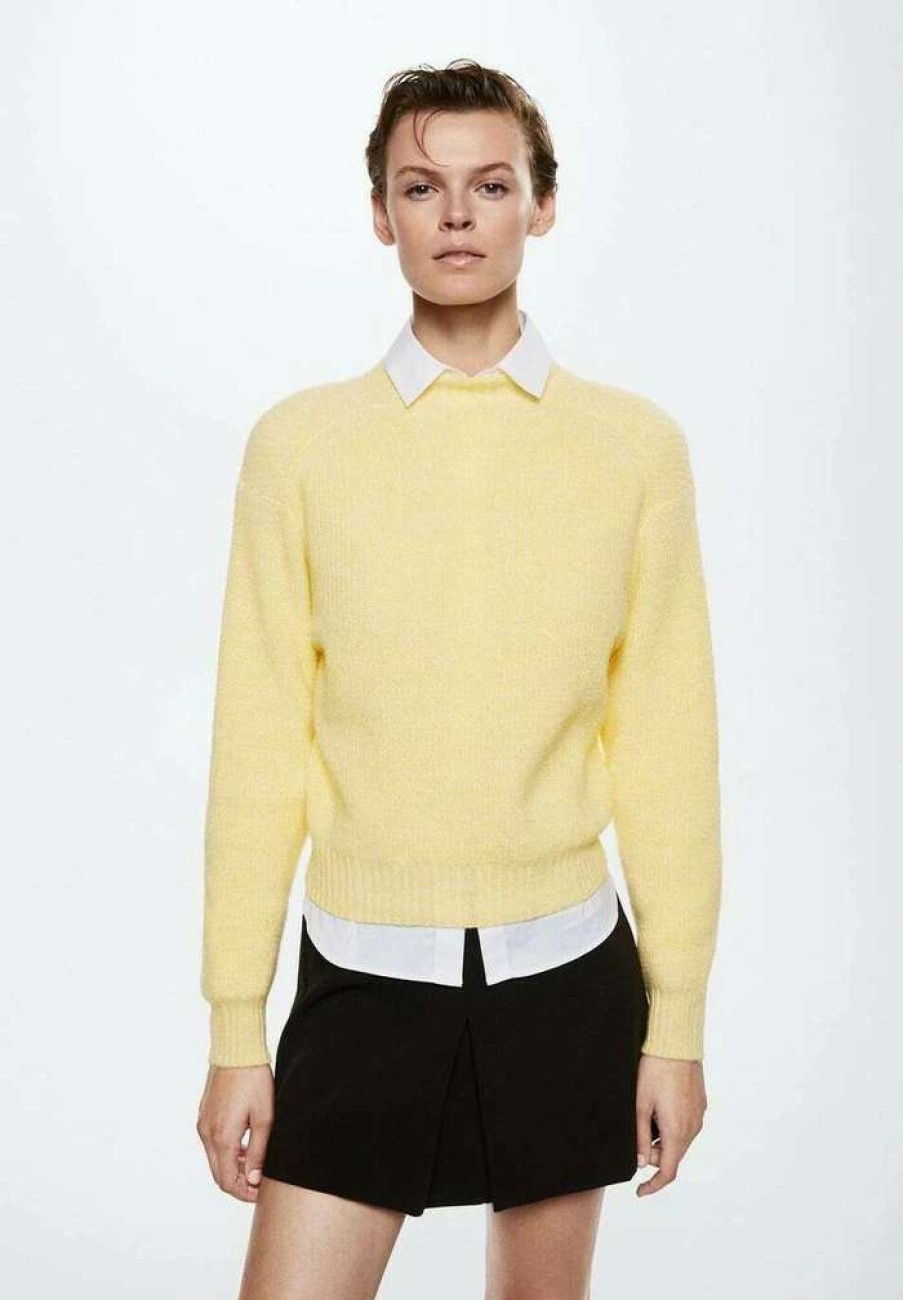 Clothing * | Mango Rodinni Jumper Pastellgelb