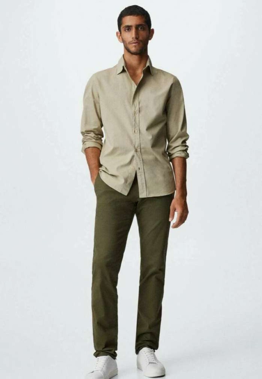 Clothing * | Mango Lumiere Formal Shirt Beige