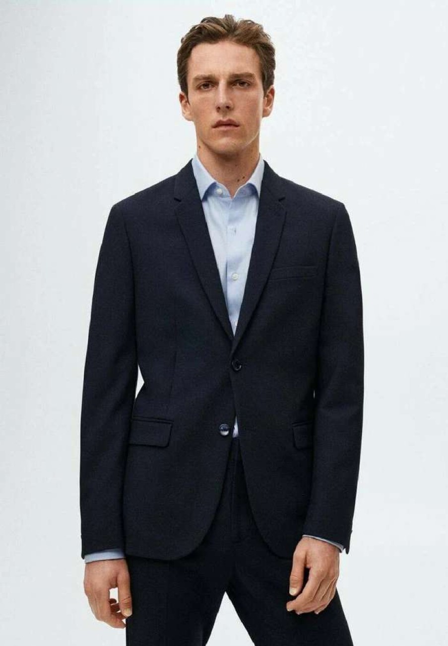 Clothing * | Mango Paulo Suit Jacket Bleu Marine Fonce