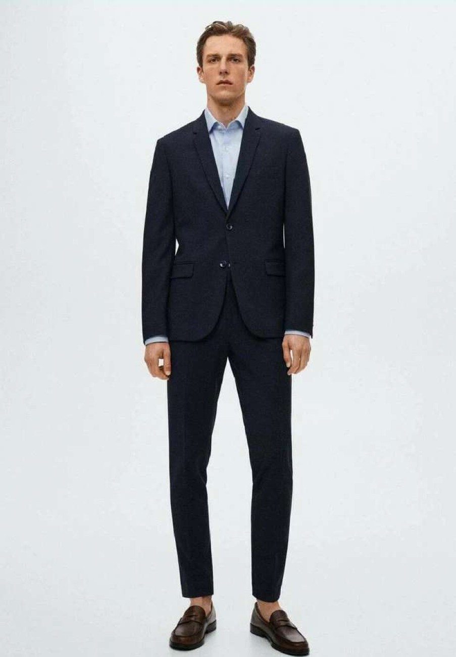 Clothing * | Mango Paulo Suit Jacket Bleu Marine Fonce