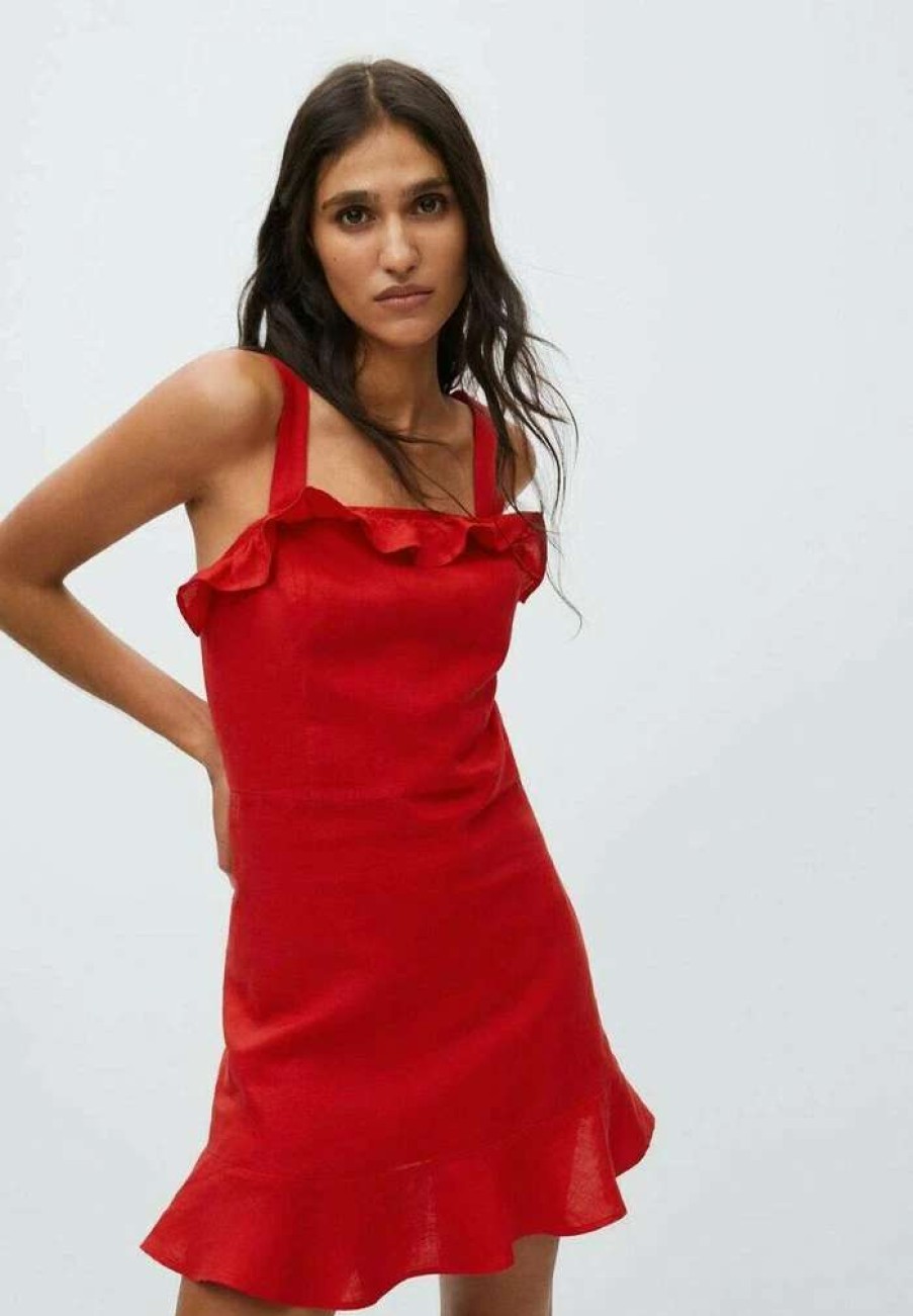 Clothing * | Mango Gusi Day Dress Red