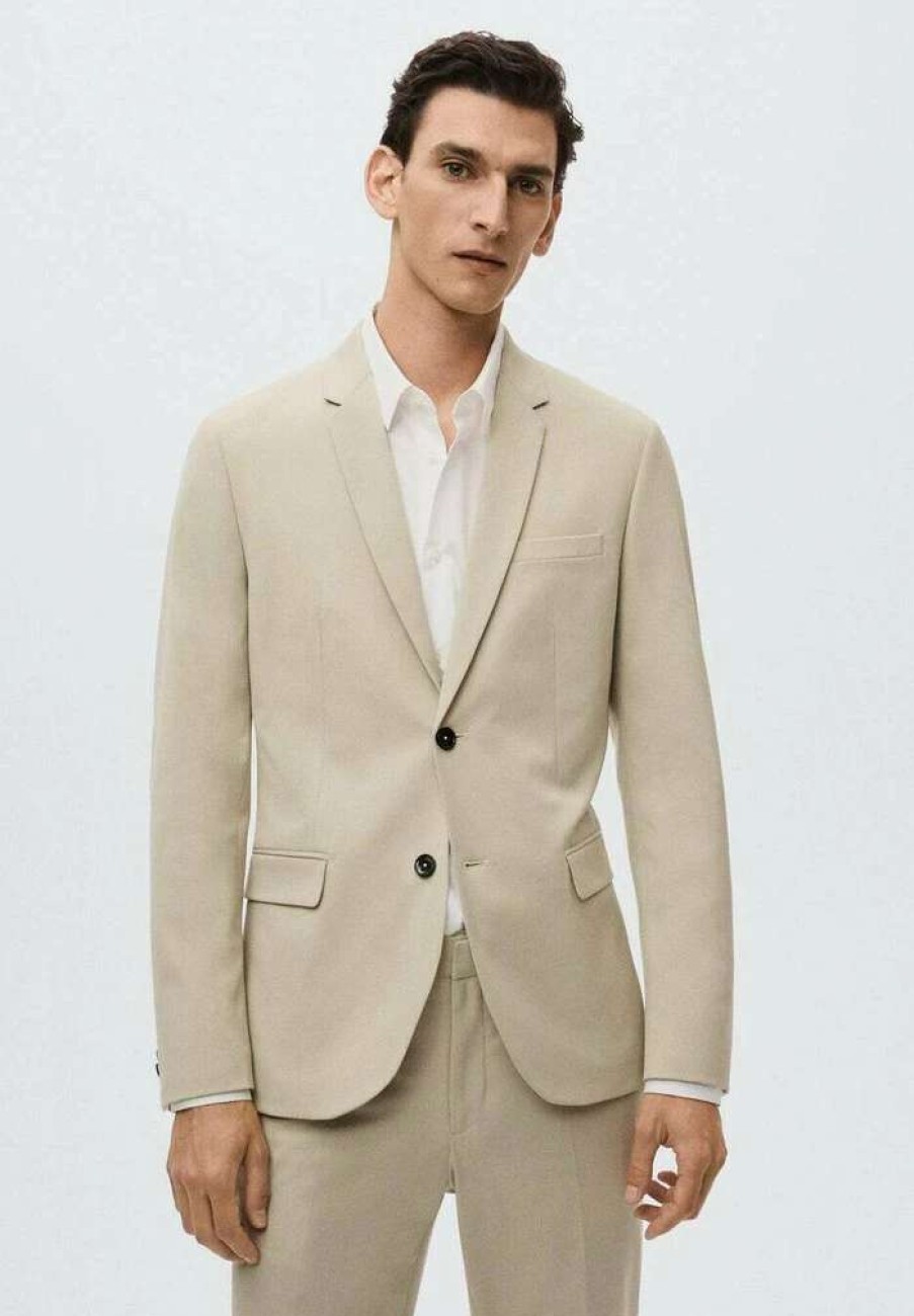 Clothing * | Mango Paulo Blazer Jacket Sandfarben