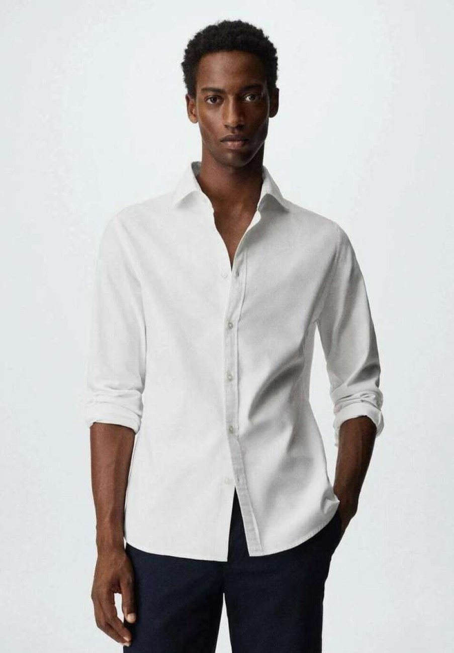 Clothing * | Mango Oxfi-I Formal Shirt Blanco