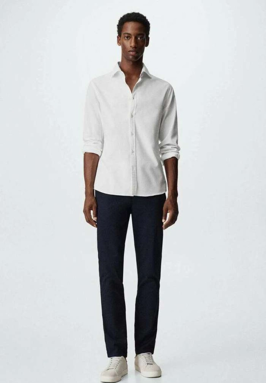 Clothing * | Mango Oxfi-I Formal Shirt Blanco