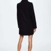 Clothing * | Mango Bardot Short Coat Schwarz