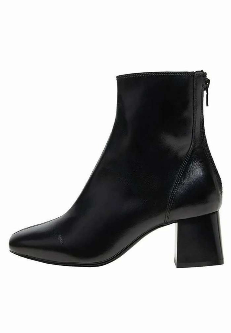 Shoe * | Mango Clar Ankle Boots Noir