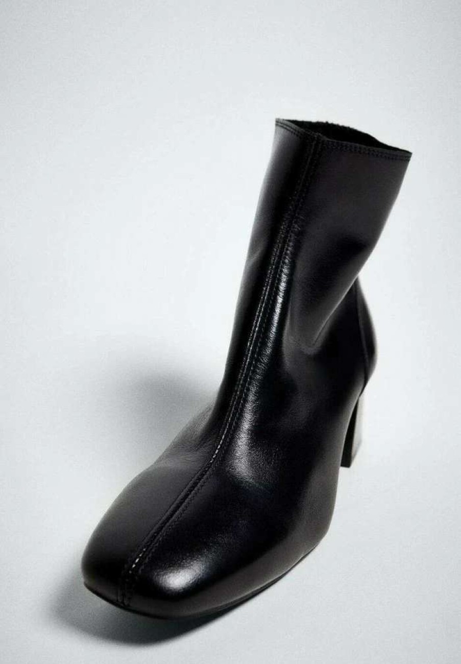 Shoe * | Mango Clar Ankle Boots Noir