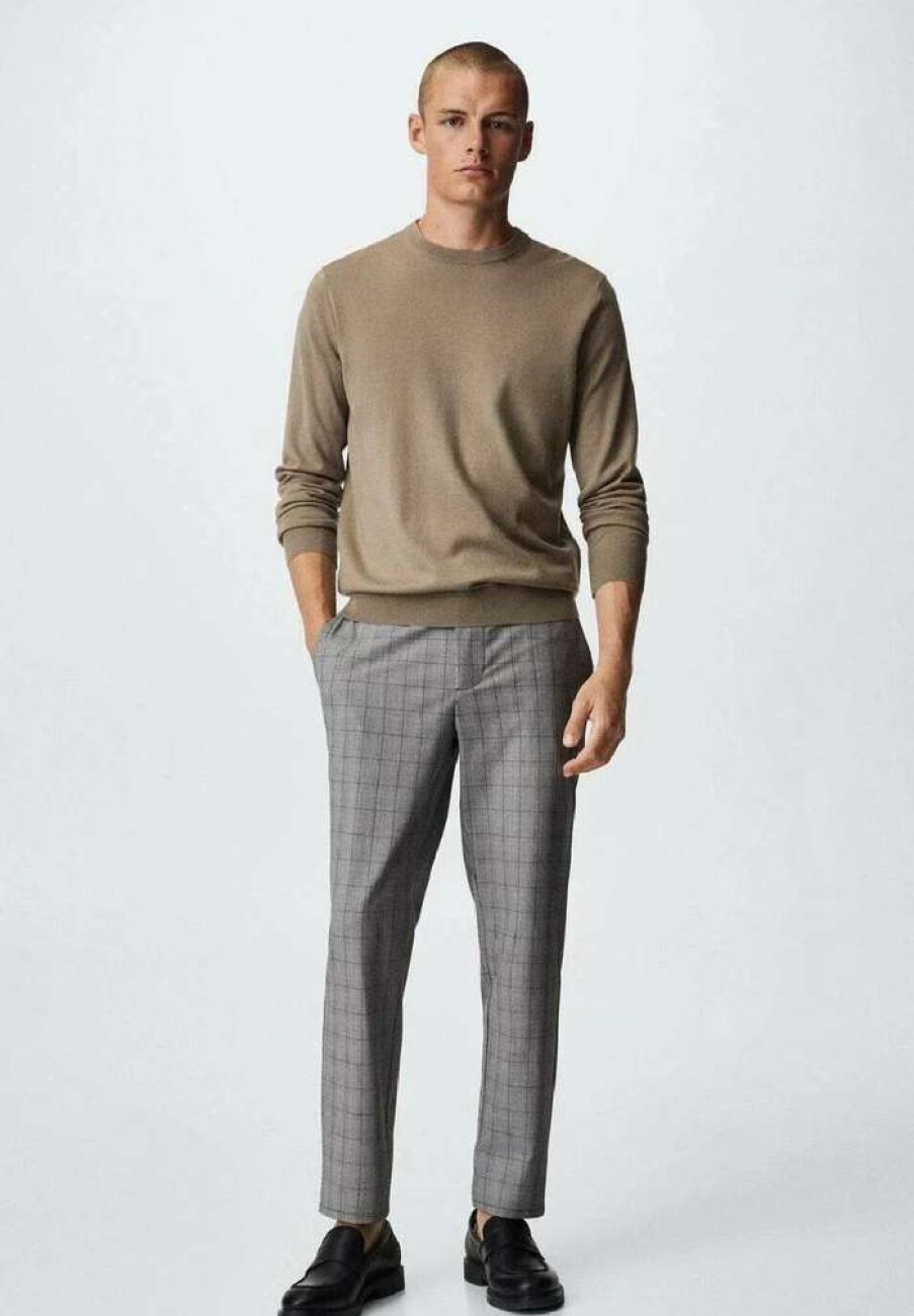 Clothing * | Mango Bologna Chinos Gris Chine Fonce