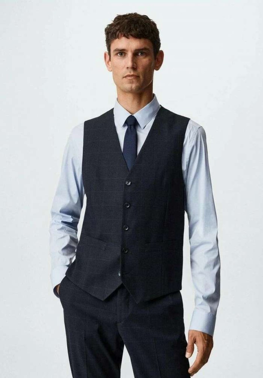 Clothing * | Mango Brasilia Suit Waistcoat Donkermarine