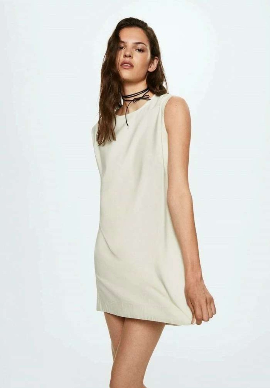 Clothing * | Mango Bosco-H Day Dress Ecru