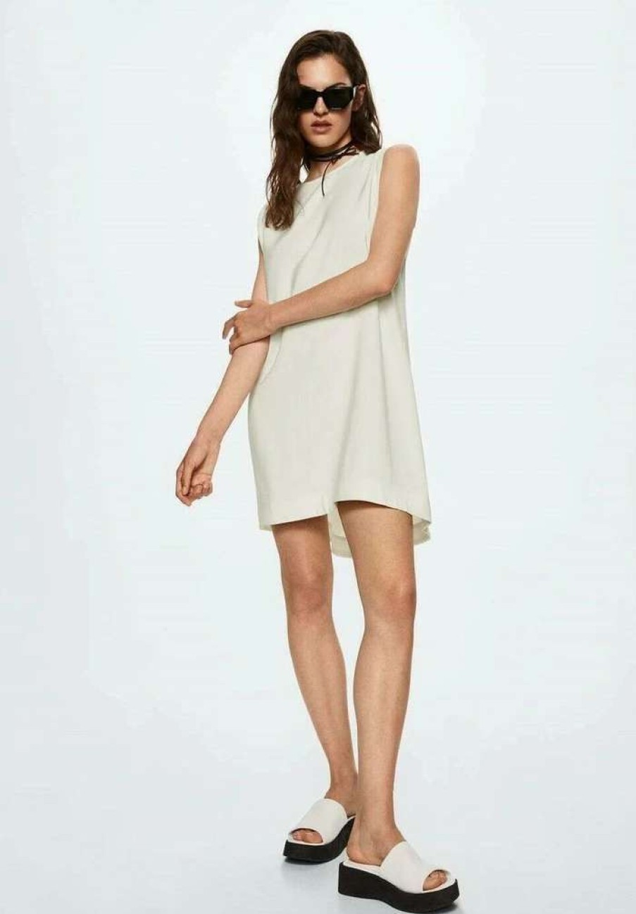 Clothing * | Mango Bosco-H Day Dress Ecru