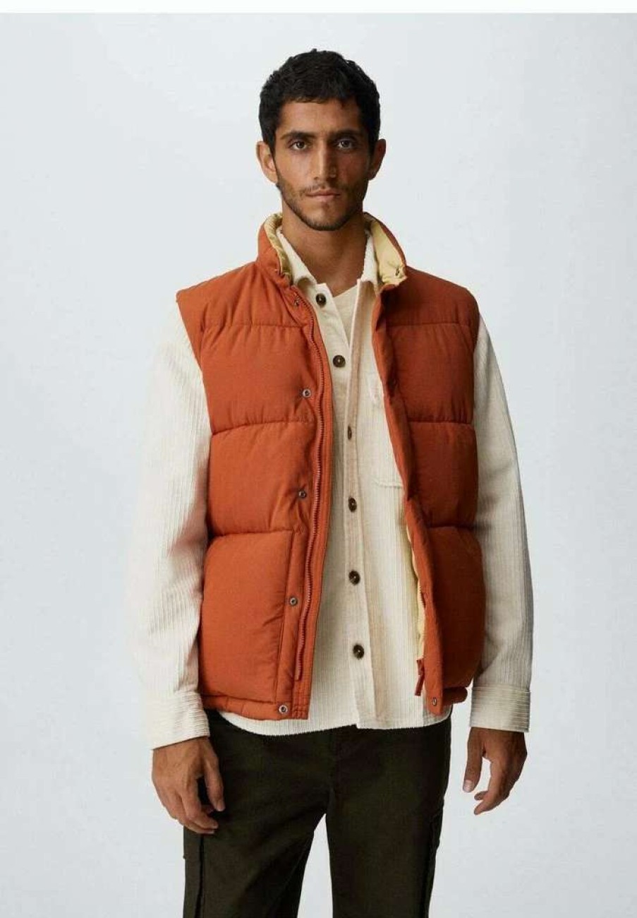 Clothing * | Mango Gerba Waistcoat Orange