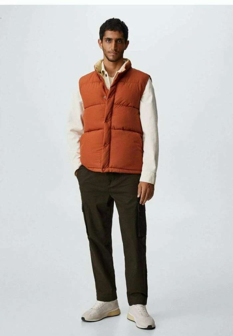 Clothing * | Mango Gerba Waistcoat Orange