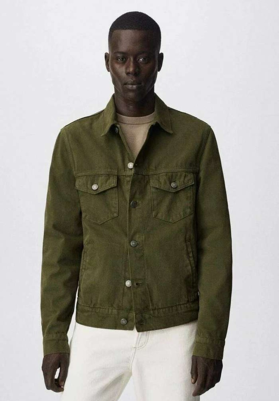 Clothing * | Mango Ryan Denim Jacket Khaki