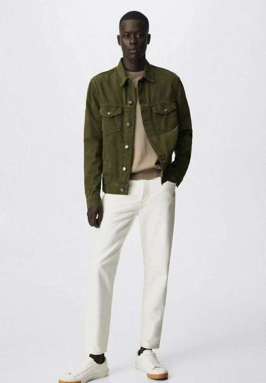 Clothing * | Mango Ryan Denim Jacket Khaki