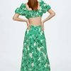 Clothing * | Mango Margi Day Dress Green