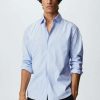 Clothing * | Mango Sistero Shirt Sky Blue