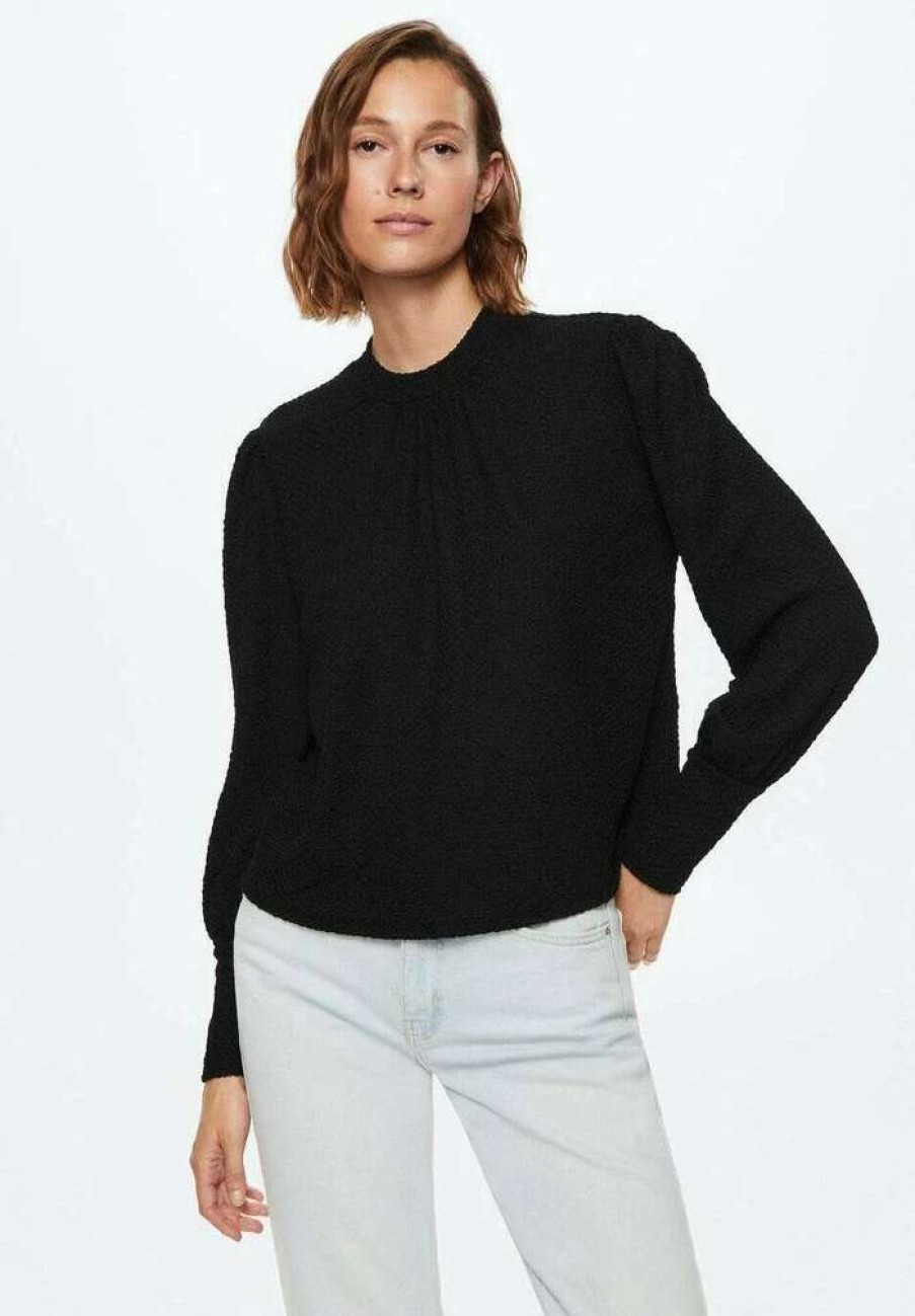 Clothing * | Mango Neves Blouse Schwarz