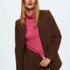 Clothing * | Mango Greta Blazer Tobacco Brown