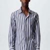 Clothing * | Mango Revel Shirt Azul Marino Oscuro