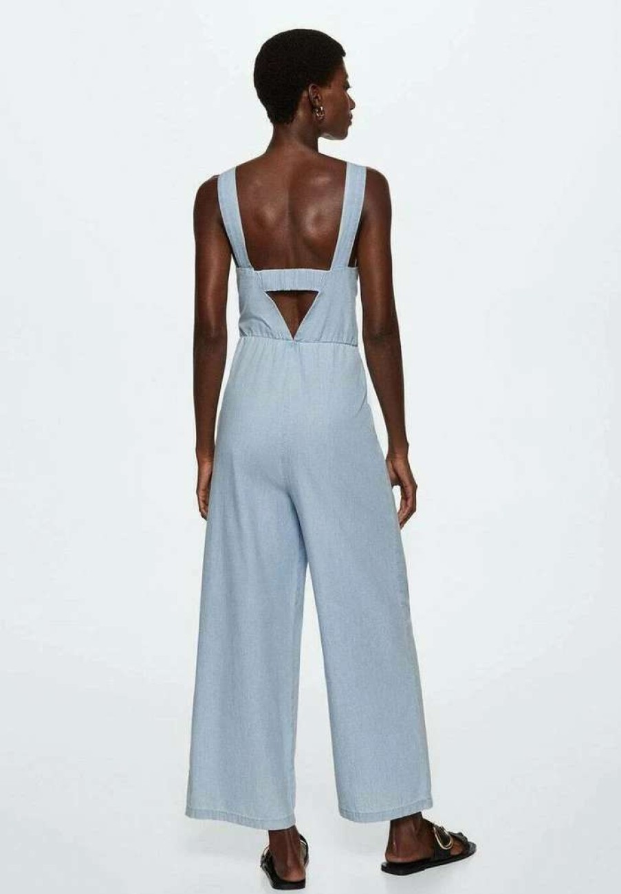 Clothing * | Mango Nim Jumpsuit Bleu Clair