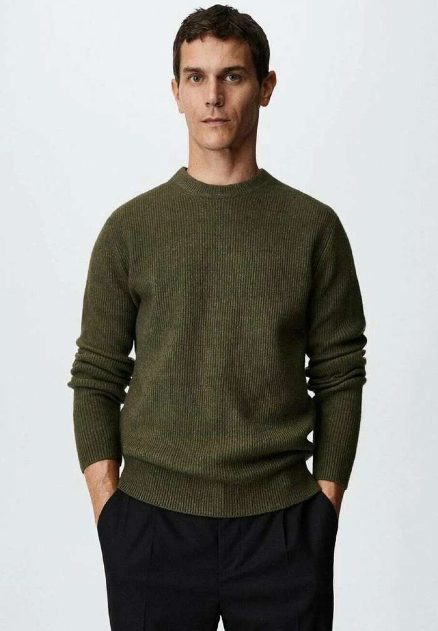 Clothing * | Mango Park Jumper Khaki