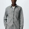 Clothing * | Mango Jos I Shirt Hellgrau Meliert