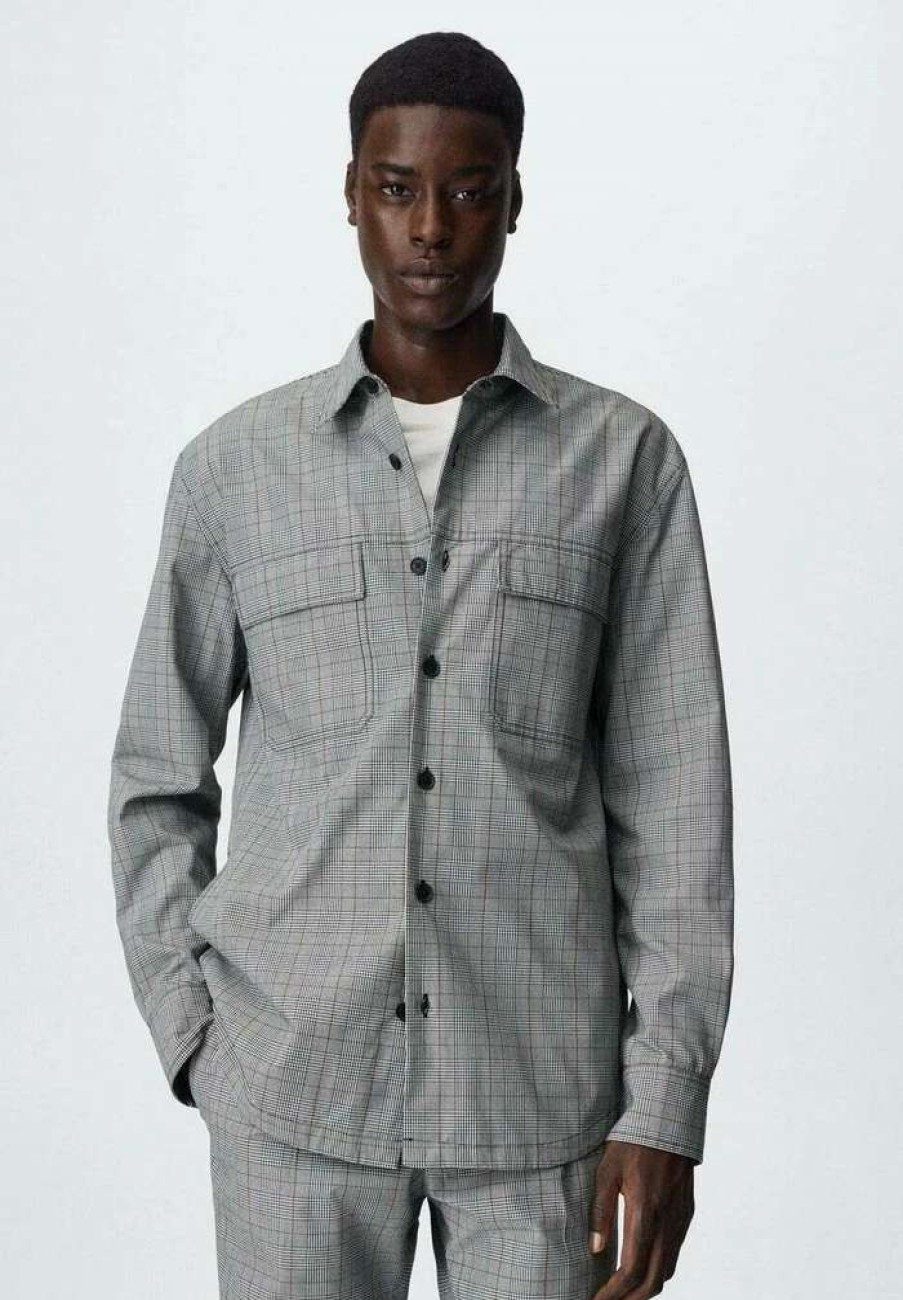 Clothing * | Mango Jos I Shirt Hellgrau Meliert