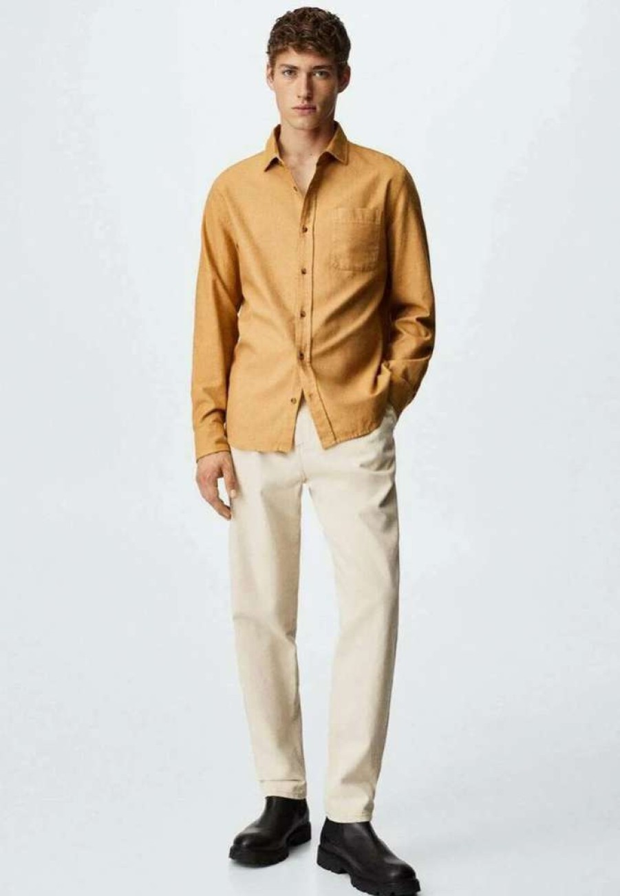 Clothing * | Mango Shirt Ocre