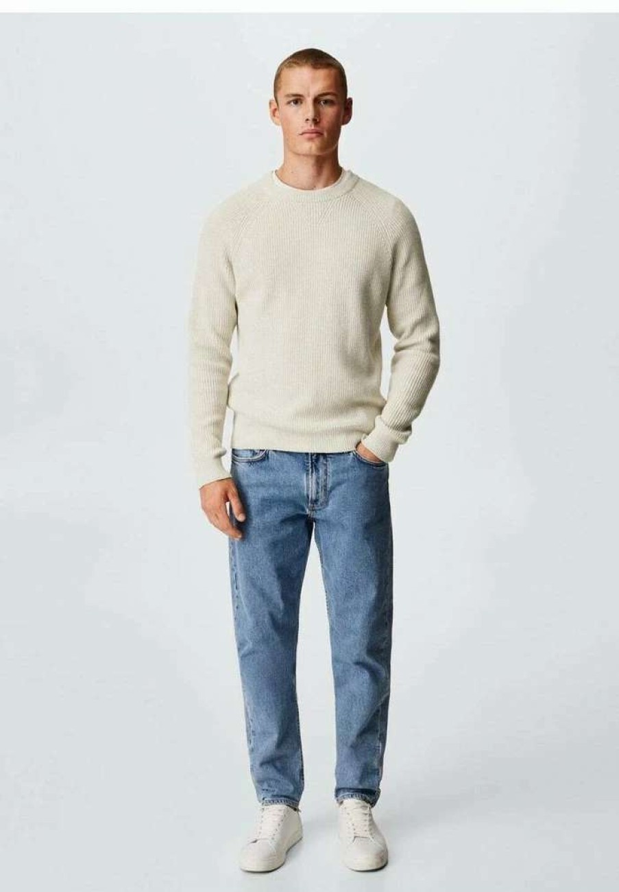 Clothing * | Mango Texas Jumper Sandfarvet