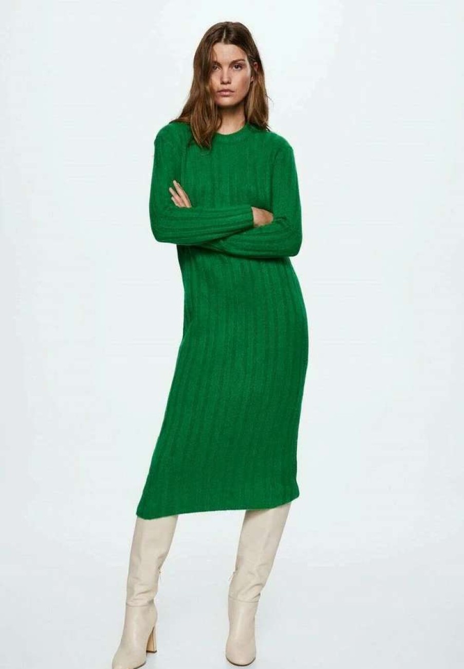 Clothing * | Mango Canaly Jumper Dress Vert